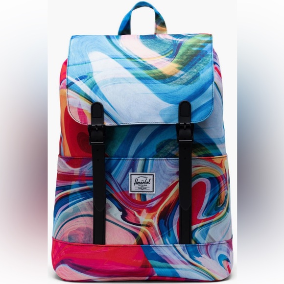 NEW Herschel Supply
Retreat 15L Small Backpack Paint Pour Multi-Holds 13” Laptop - Picture 1 of 12